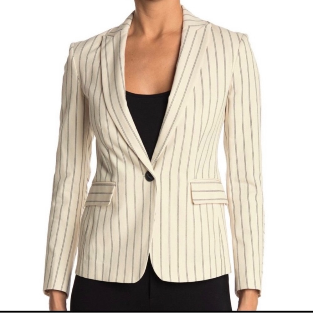 rag & bone Ivory Pinstripe Blazer